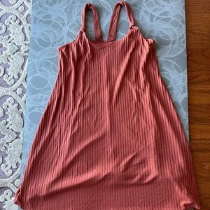 Amour Vert coral a line cotton dress